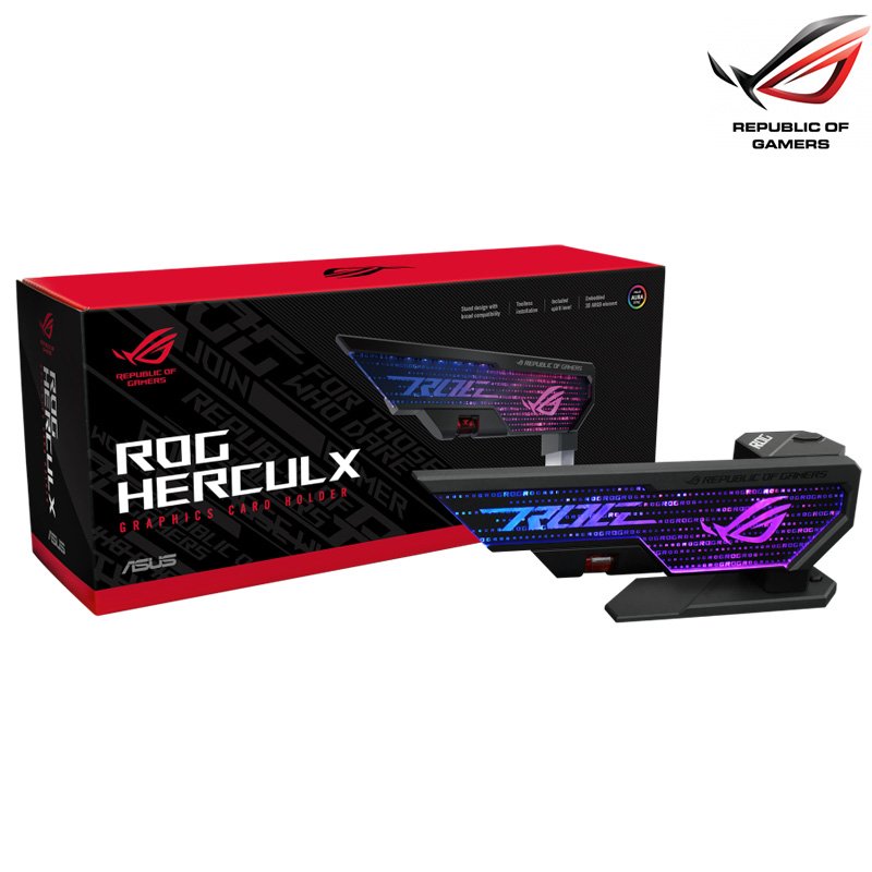 ASUS 華碩 XH01 ROG HERCULX RGB 顯卡支撐架 紐頓e世界