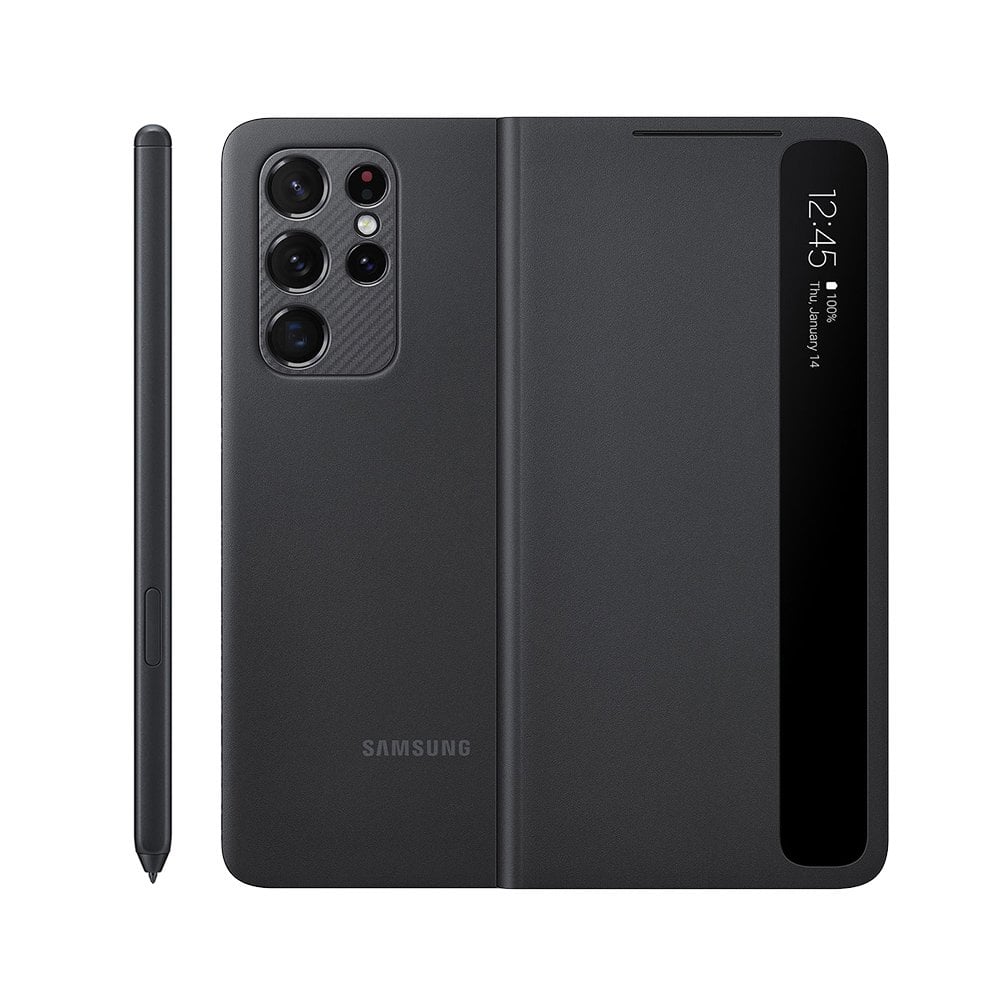 SAMSUNG Galaxy S21 Ultra 5G 原廠透視感應皮套 附S Pen-黑色(台灣公司貨)