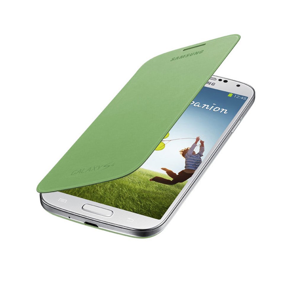 Samsung GALAXY S4 I9500原廠側翻式皮套-綠色