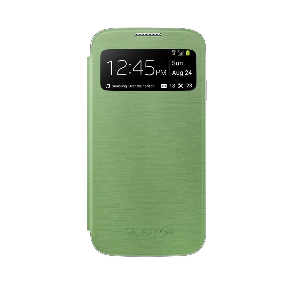 SAMSUNG GALAXY S4 S VIEW 原廠透視感應皮套-綠色(盒裝)