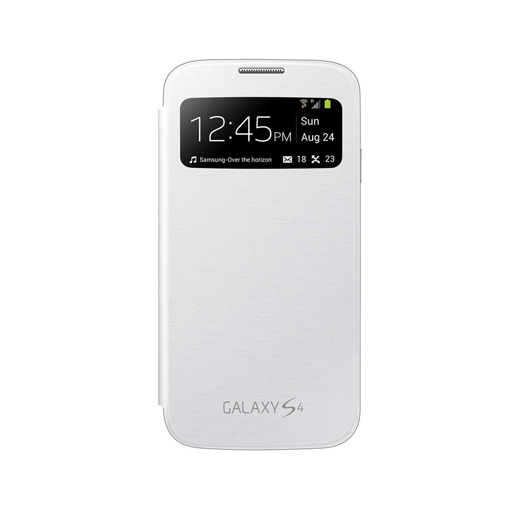 SAMSUNG GALAXY S4 S VIEW 原廠透視感應皮套-白色(盒裝)