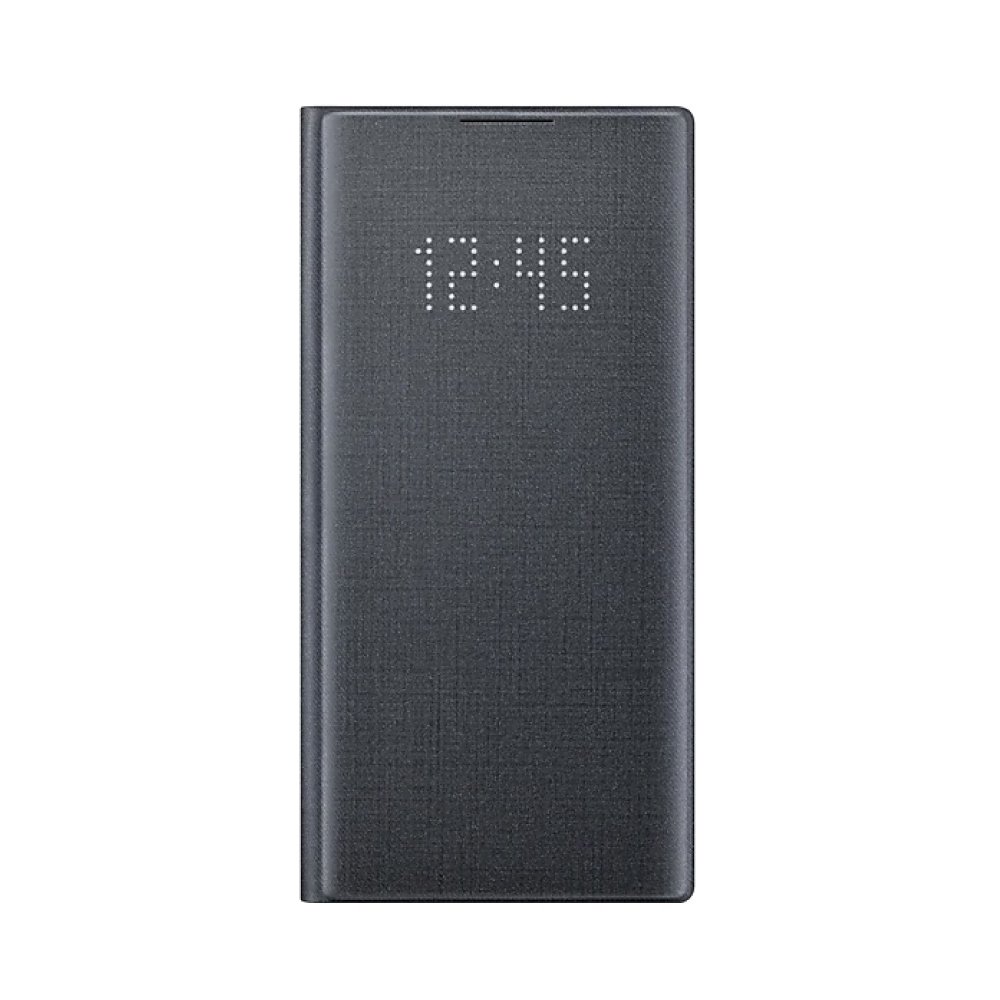 SAMSUNG GALAXY Note10 LED 原廠皮革翻頁式皮套-黑色(公司貨-盒裝)
