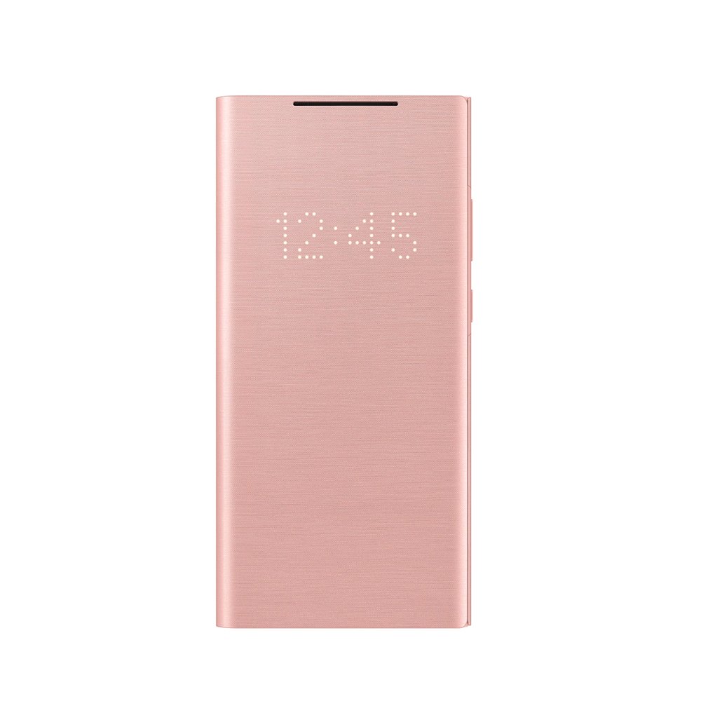 SAMSUNG Galaxy Note20 原廠LED皮革翻頁式皮套-桐棕色(原廠盒裝)