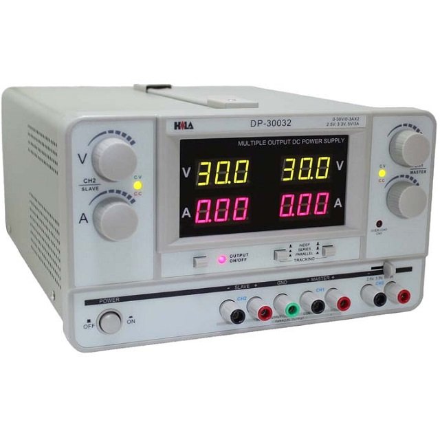 產品名稱 : 雙電源數字直流電源供應器30V/3A 型號 : DP-30032