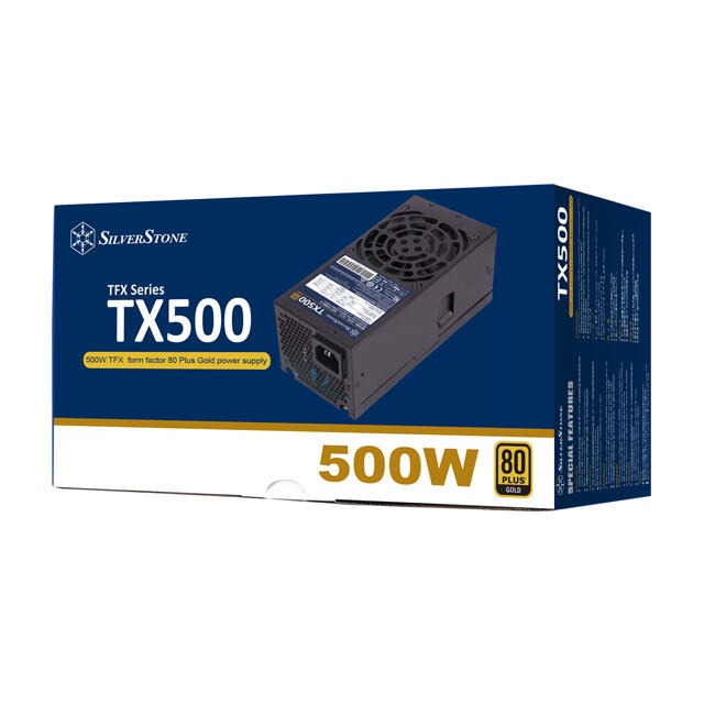 SilverStone TX500 Gold 80 PLUS金牌認證500W TFX電源