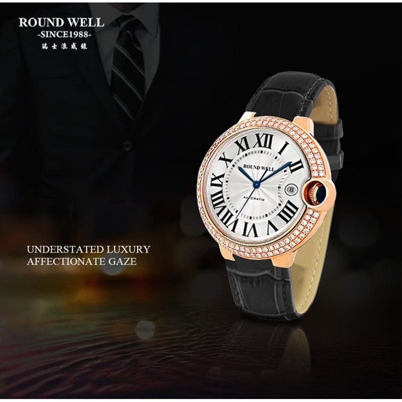 【ROUND WELL 浪威】皇家金典羅馬機械腕錶(RW2198M)