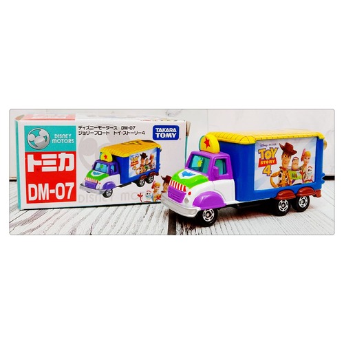 =海神坊=日本原裝空運 TAKARA TOMY 多美小汽車 迪士尼 DM-07 玩具總動員4 電影宣傳車 擺飾合金模型車