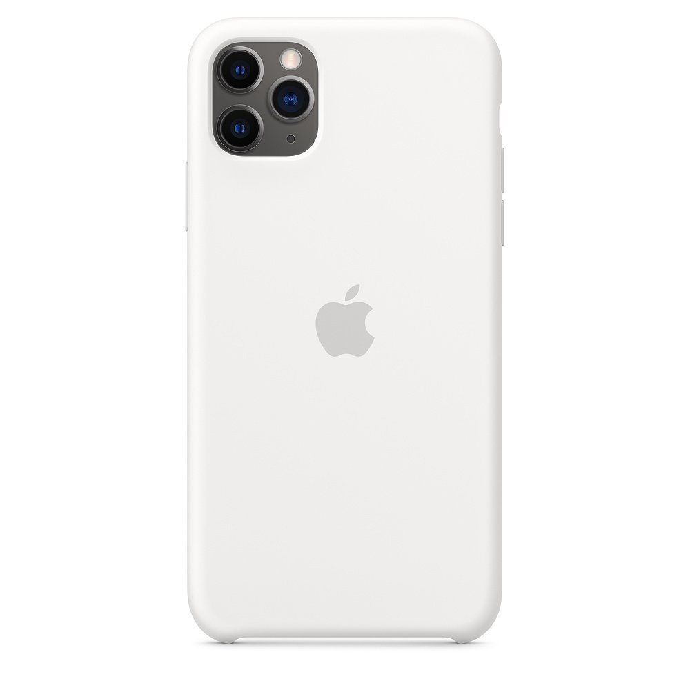 Apple 原廠 iPhone 11 Pro Max Silicone Case 矽膠保護殼-白色(台灣公司貨)