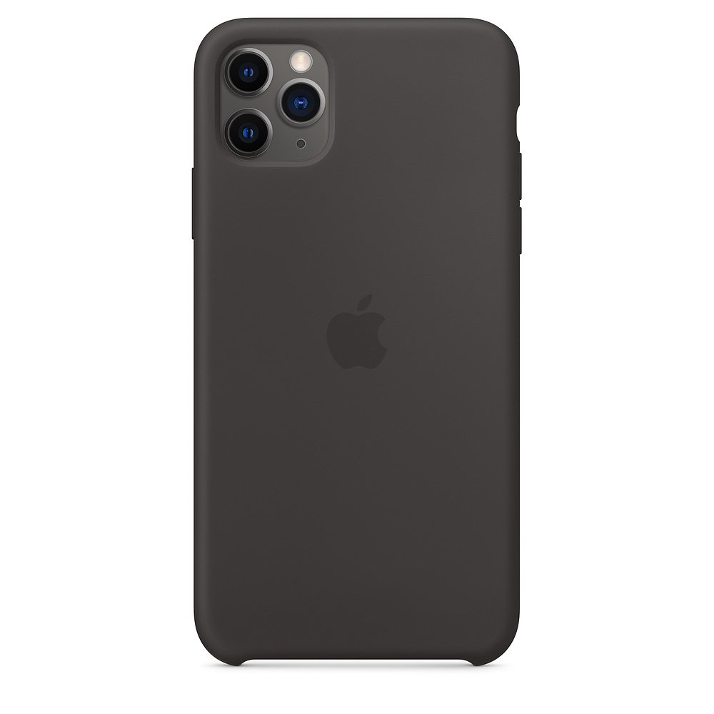 Apple 原廠 iPhone 11 Pro Max Silicone Case 矽膠保護殼-黑色(台灣公司貨)