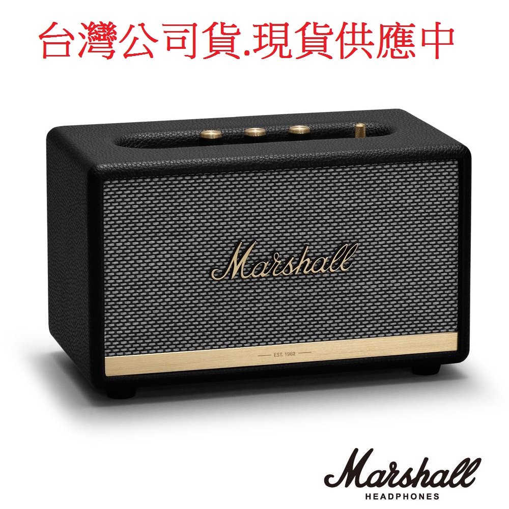 Marshall ACTON II全新台灣公司貨 保固18個月藍牙喇叭(經典黑)