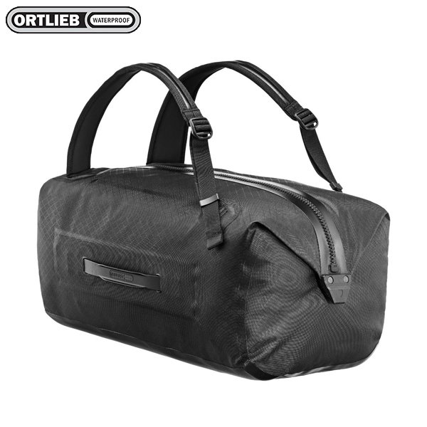 長毛象-德國【Ortlieb】Duffle Metrosphere 40L 黑色壓紋防水旅行袋 (德國製)/戶外休閒雙肩防水包/雙肩溯溪防水包