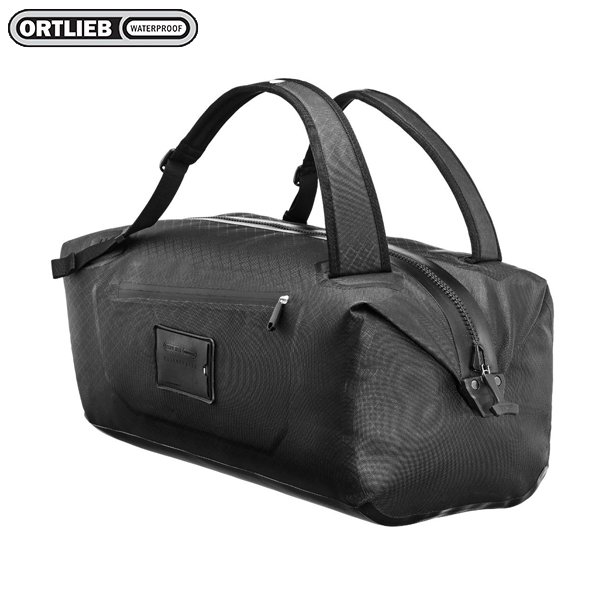 長毛象-德國【Ortlieb】Duffle Metrosphere 60L 黑色壓紋防水旅行袋 (德國製)/戶外休閒雙肩防水包/雙肩溯溪防水包