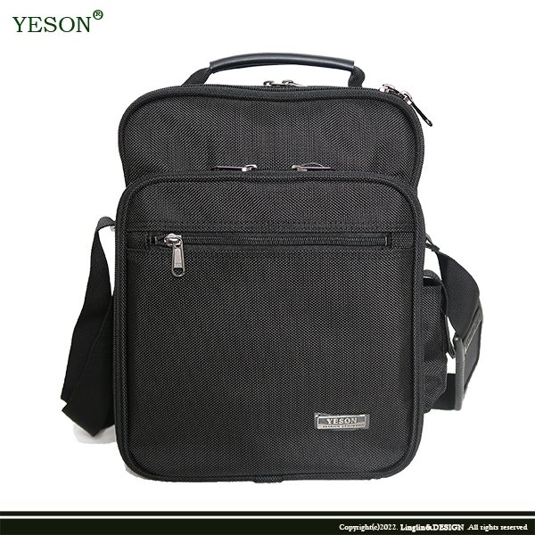 【YESON】手提肩背雙層直式公事包/側背包/斜背包/方包 43293