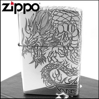 ◆斯摩客商店◆【ZIPPO】日系~和柄-龍圖案3面連續加工打火機 NO.2SI-3DR