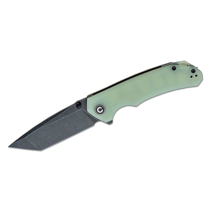 We Knife/Civivi Brazen Flipper 透明G10柄黑色Tanto刀尖折刀( D2鋼) -WEKNIFE C2023E