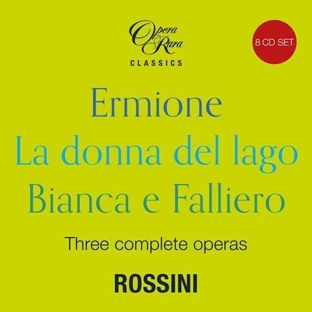 (Opera Rara)羅西尼：1819年三部歌劇全集 8CD/珍妮佛‧拉莫蕾〈花腔女高音〉卡門‧詹娜塔西澳〈女高音〉達康傑羅〈低男中音〉Rossini