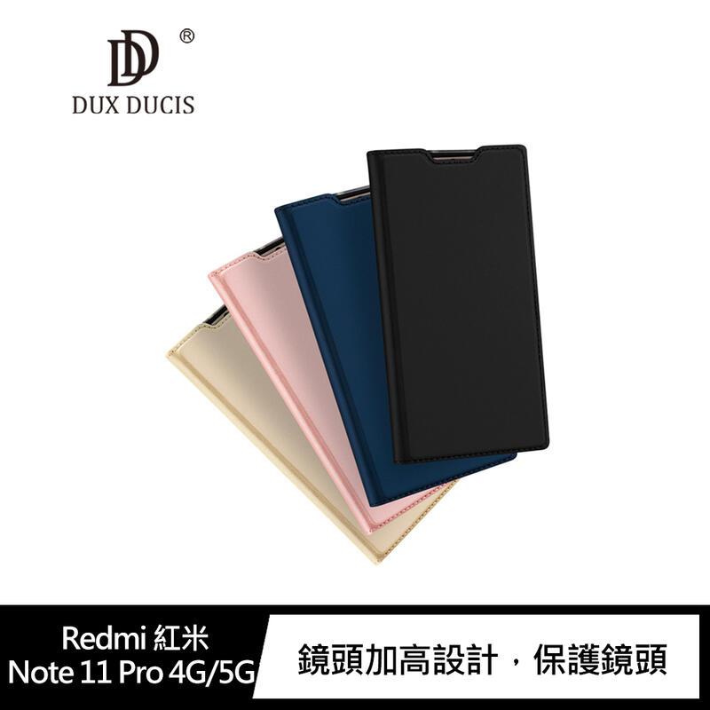 【愛瘋潮】手機殼 DUX DUCIS Redmi 紅米 Note 11 Pro 4G/5G SKIN Pro 皮套 可插卡 可站立 手機殼