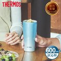 【THERMOS 膳魔師】不鏽鋼真空冰沁杯600ml-漸層藍(JDE-601C-BL-FD)