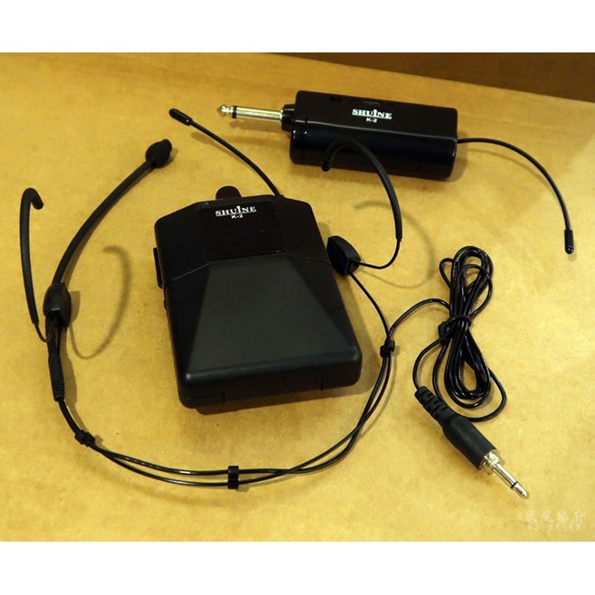 《民風樂府》SHUINE K-2 耳掛式無線麥克風 附收納攜帶包 免插電 免接線 隨插即用超方便 比MIPRO超值