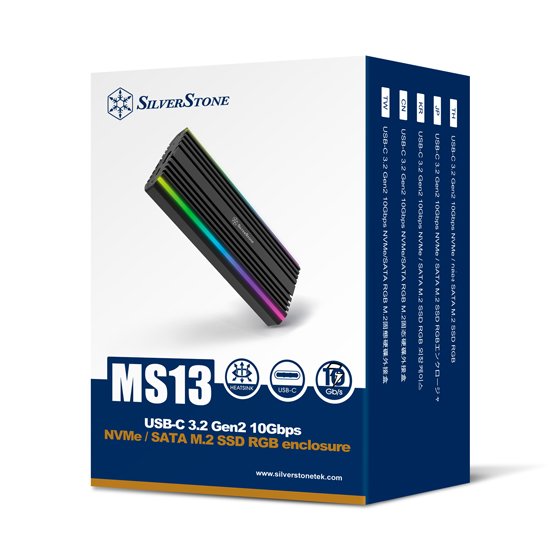 silverstone ms 13 usb c+a m 2 固態硬碟外接盒
