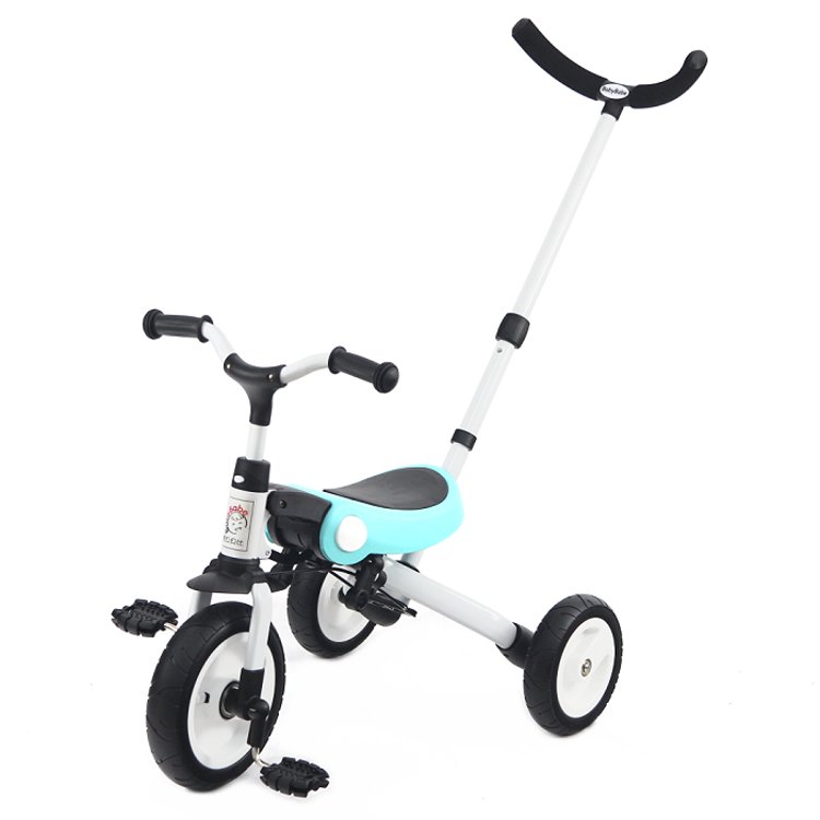BabyBabe 多功能兒童三輪車-附手拉桿(手推車、滑步車)