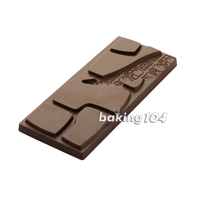 比利時 Chocolate World 巧克力模 磚形 馬雅人 118x50x9mm(50g) 6槽 PP CF0804