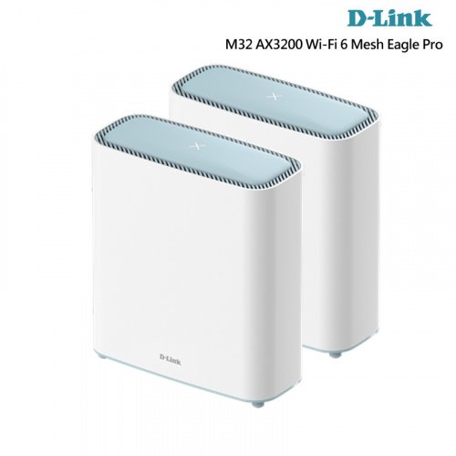D-Link M32 AX3200 Wi-Fi 6 Mesh Eagle Pro AI 智慧雙頻無線路由器 雙包裝 /紐頓e世界
