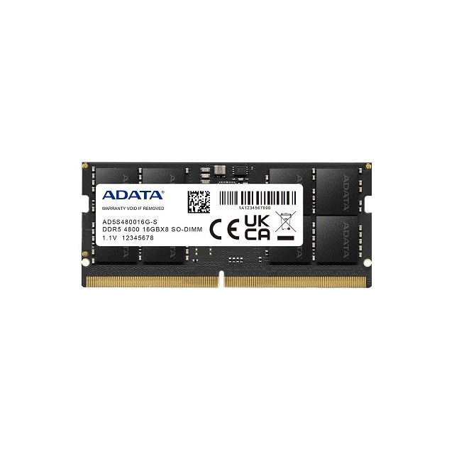 威剛 DDR5-4800 16GB*1 CL40 FOR NB(Intel 12代適用) 記憶體