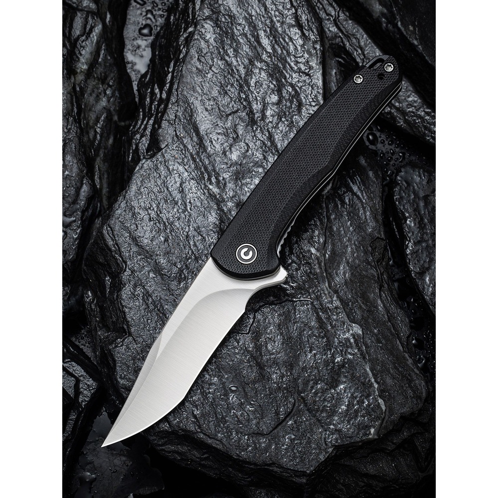We Knife/Civivi Mini Sandbar黑G10柄鈦背夾折刀(Nitro-V鋼) -WEKNIFE C20011-1