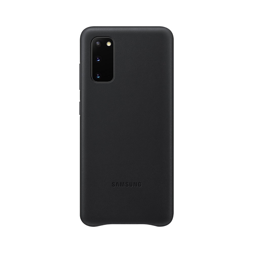 SAMSUNG Galaxy S20 原廠皮革背蓋-黑色(台灣公司貨)