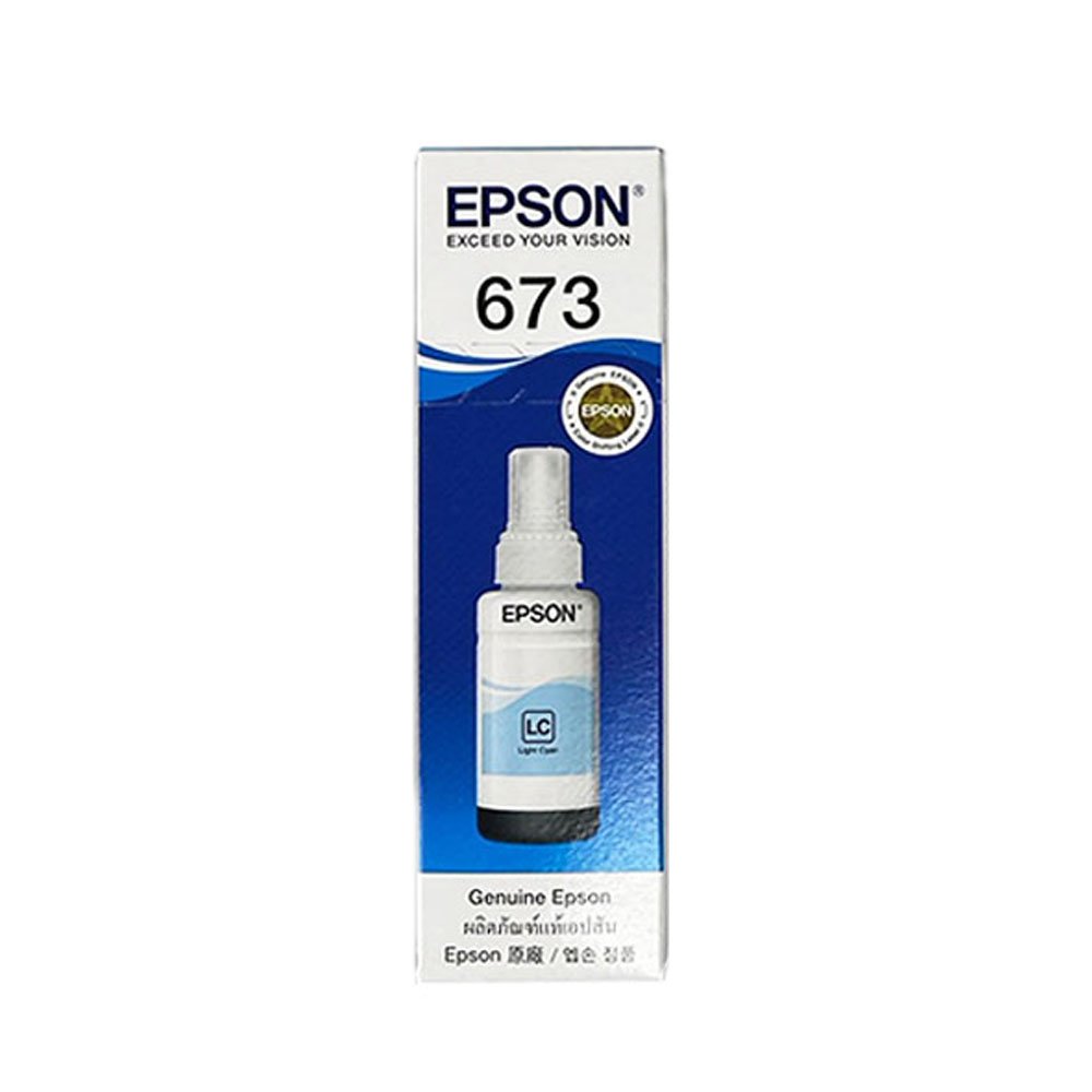 EPSON T673500 淡藍色 原廠墨水罐 適用 L800/L805/L1800