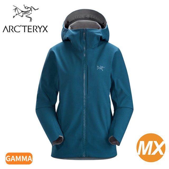 【ARC''TERYX 始祖鳥 女 Gamma MX軟殼外套《縮時藍》】24119/連帽外套/保暖外套