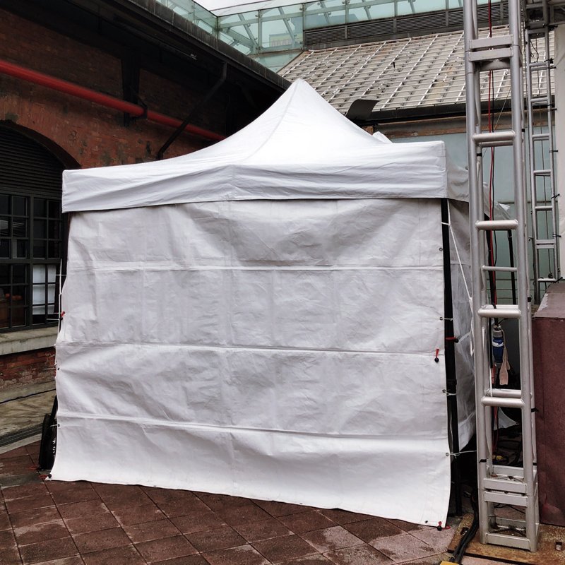 器材出租-白色3米帳篷 依造施工距離/尺寸報價