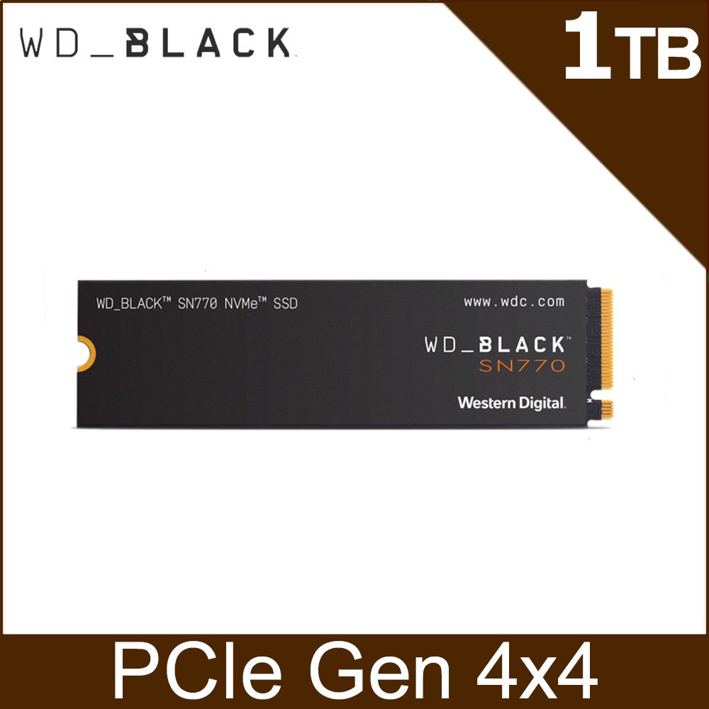 【hd數位3c】WD 黑標 SN770 1TB/Gen4 PCIe*4/讀:5150/寫:4900/TLC【五年】【下標前請先詢問 有無庫存】