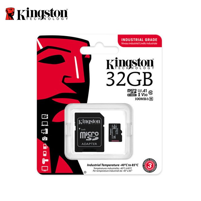金士頓 Kingston 32G INDUSTRIAL 工業用 microSD UHS-I U3 V30 高耐用記憶卡 (KTSDCIT2-32G)