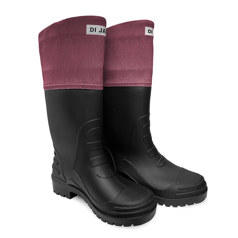 DI JAN D3 束口登山雨鞋『紫』TM161P 雨靴.雨天.防水雨鞋.抗滑.高筒雨靴