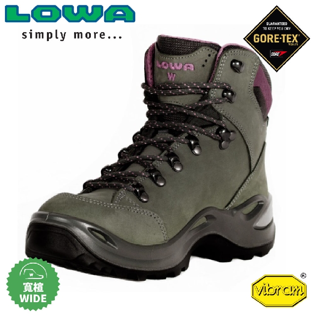 LOWA 德國女寬楦GTX MID 5中筒多功能健行鞋《奇萊灰》】LW520917/登山