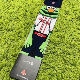 貳拾肆棒球-日本帶回 STANCE SOCK美國大聯盟MLB 波士頓紅襪吉祥物式樣運動長襪/