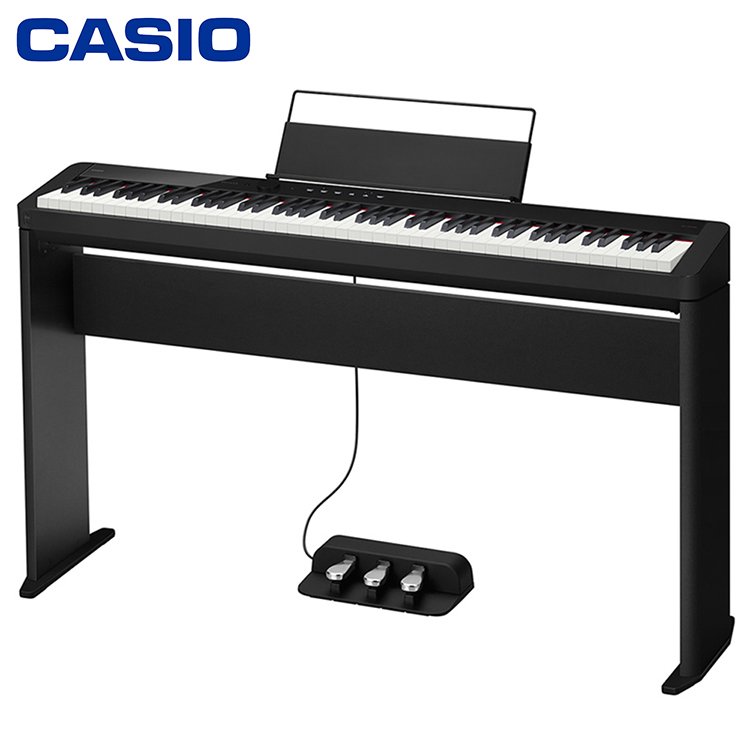 CASIO Privia數位鋼琴系列PX-S1100BK 輕便型/可充電/支援藍芽/含專用琴架