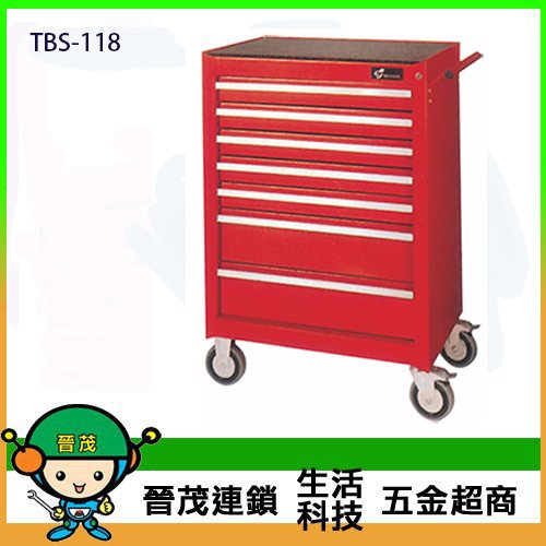 [晉茂五金] 台灣製造工具車系列 TBS-118 七層工具車組 請先詢問價格和庫存