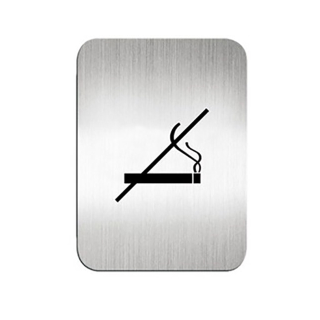 鋁質方形貼牌/標示牌/指標/指示牌-禁止吸菸