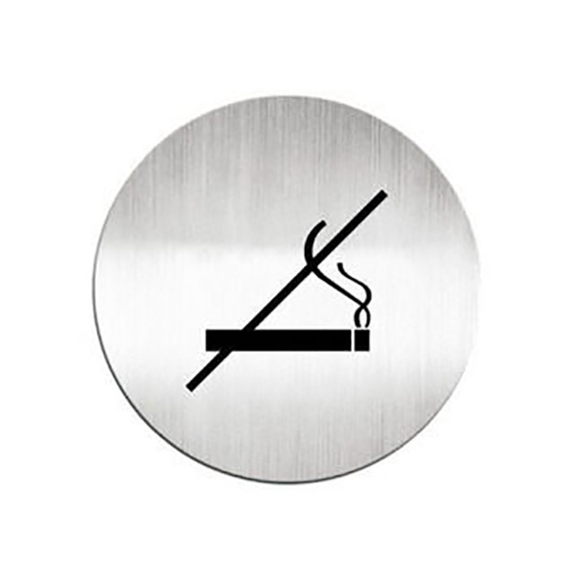 鋁質圓形貼牌/標示牌/指標/指示牌-禁止吸菸