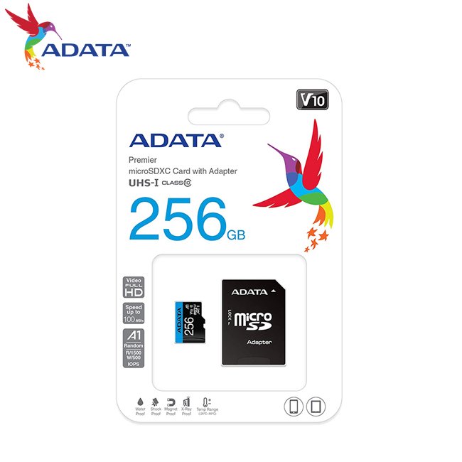 威剛 ADATA Premier 256G microSD A1 UHS-I C10 U1 V10 記憶卡 保固公司貨 (ADC10-256G)