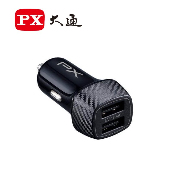 【旭益汽車百貨】大通 5V-2.4A 車用USB電源供應器 PCC-2420