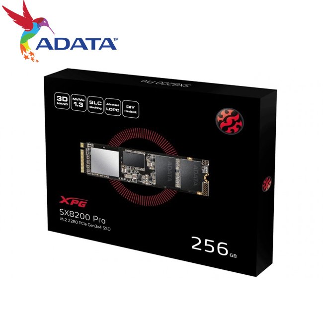 威剛 ADATA 256GB XPG SX8200 Pro PCIe Gen3x4 M.2 2280 SSD 固態硬碟 (AD-SX8200-256G)