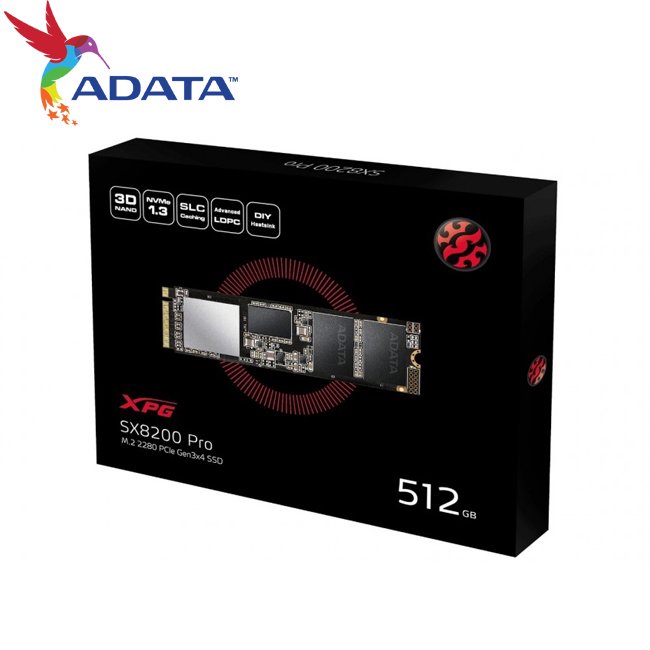 威剛 ADATA 512GB XPG SX8200 Pro PCIe Gen3x4 M.2 2280 SSD 固態硬碟 (AD-SX8200-512G)