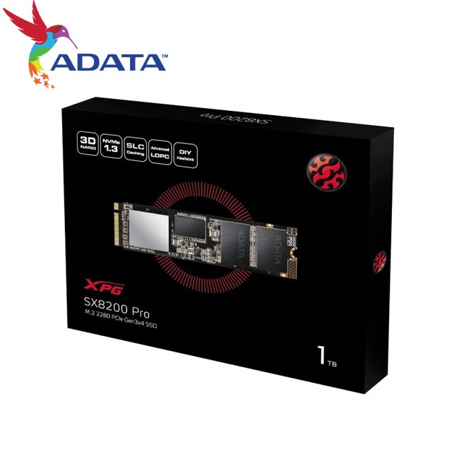 威剛 ADATA 1TB XPG SX8200 Pro PCIe Gen3x4 M.2 2280 SSD 固態硬碟 (AD-SX8200-1TB)