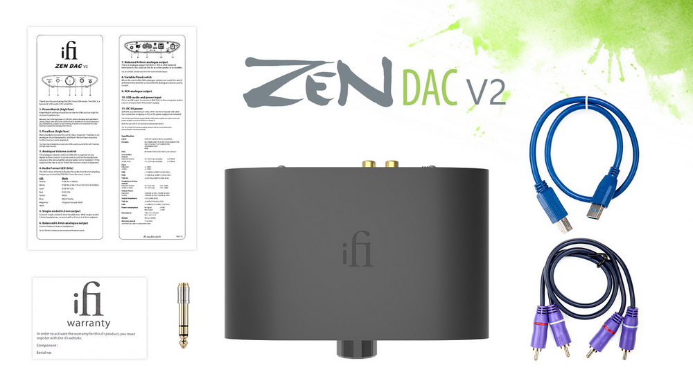 志達電子iFi Zen Dac V2 + iPower 2 5V 用USB DAC 耳機擴大機/前級擴大