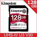 金士頓 Kingston Canvas React Plus SD 記憶卡—128GB (SDR2/128GB)