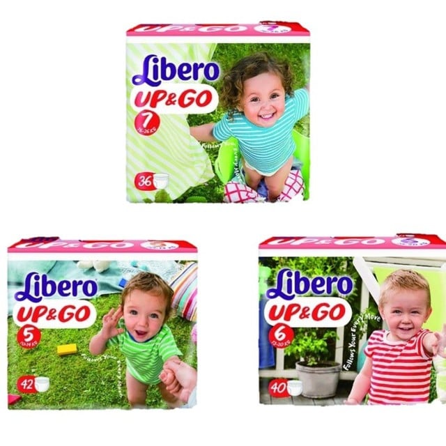 【1箱送玩具】麗貝樂Libero UP&amp;GO 敢動褲、褲型 、尿布、 紙尿布、紙尿褲
